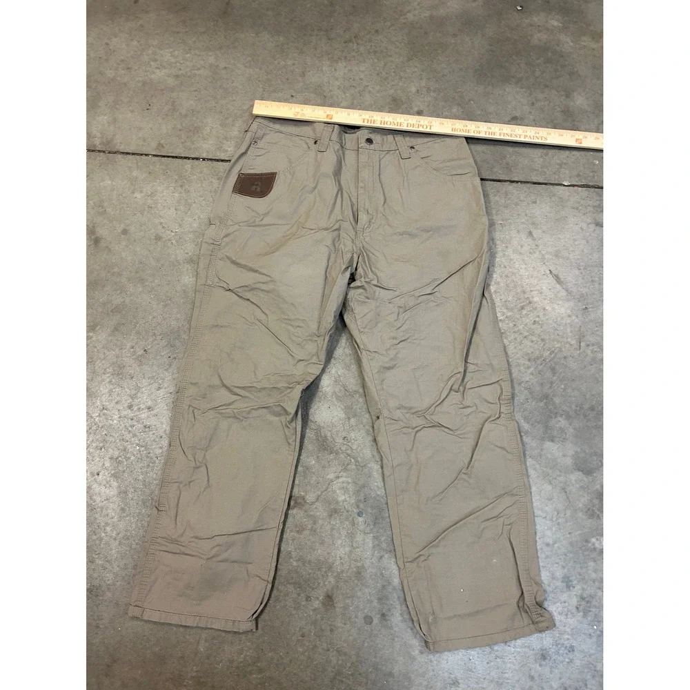 Wrangler Riggs Workwear Pants Tan Khaki Mens 38x36
